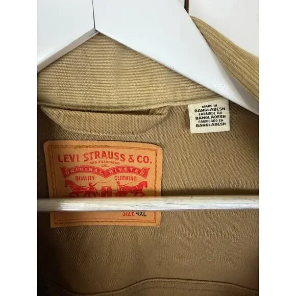 Levi's Men's 4XL Brown Acrylic Activewear Jacket NWOT - Picture 5 of 5